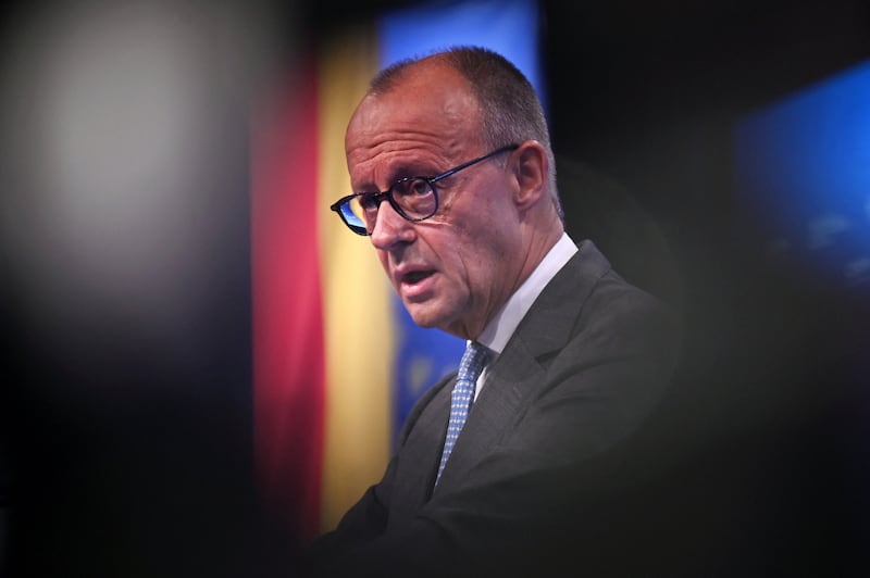 German Chancellor Friedrich Merz says Russia is seeking to destabilise Europe. REUTERS