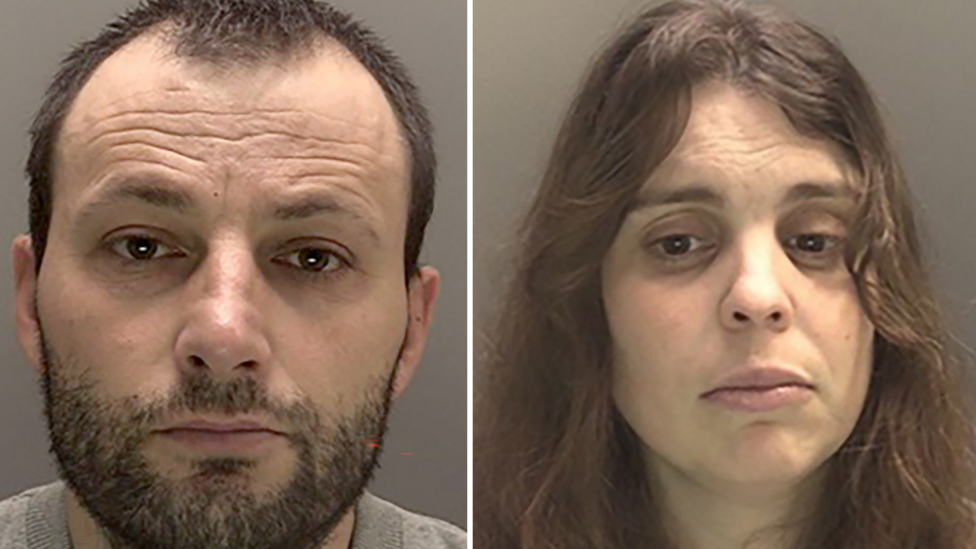 Image shows Klevi Pirjani, 38, and 35-year-old Nivalda Pirjani